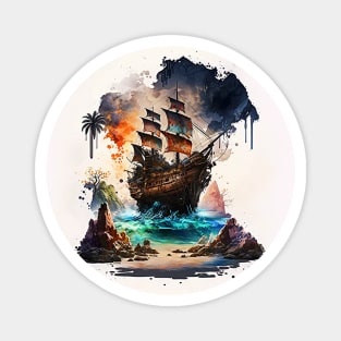 Pirate Ship - the goonies Magnet